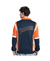 Starter Men's Brown/Gold San Diego Padres Contender Tricot Full-Zip Track Jacket