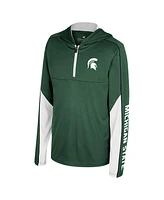 Colosseum Big Boys and Girls Green Michigan State Spartans Hansel Quarter-Zip Hoodie