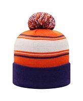 Top of the World Men's Orange Clemson Tigers Ambient Cuffed with Pom Knit Hat