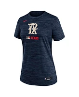 Nike Women's Navy Texas Rangers Authentic Collection City Connect Velocity Performance T-Shirt