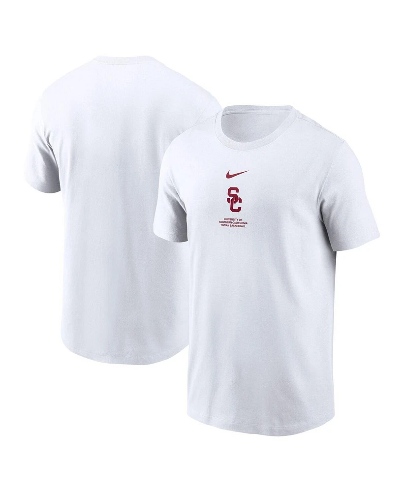 Nike Men's White Usc Trojans On-Court Basketball T-Shirt