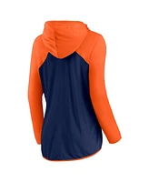 Fanatics Women's Navy/Orange Houston Astros Script Sleeve Full-Zip Hoodie