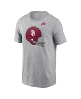 Nike Men's Heather Gray Oklahoma Sooners Legacy Helmet T-Shirt