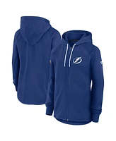 Fanatics Women's Blue Tampa Bay Lightning Authentic Pro Rink Fleece Full-Zip Jacket