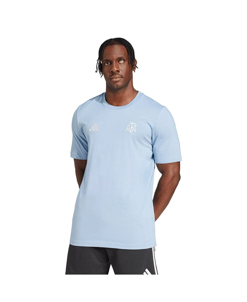 Adidas Men's Light Blue Argentina National Team 50th Anniversary T-Shirt