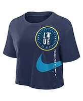 Nike Women's Navy Philadelphia Phillies City Connect Performance Cropped T-Shirt