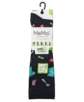 MeMoi Women's Medical Themed 8-15mmHg Graduated Compression Socks MFY08330