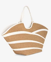 I.n.c. International Concepts Zavaa Straw Tote, Exclusively at Macy's