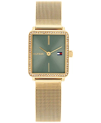 Tommy Hilfiger Women's Quartz Gold-Tone Stainless Steel Bracelet Watch, 21.3mm