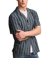 Lucky Brand Men's Camp-Collar Stripe Shirt