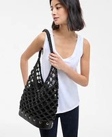 I.n.c. International Concepts Kahtt Macrame Hobo Bag, Exclusively at Macy's