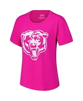 Majestic Women's Caleb Williams Pink Chicago Bears Name Number T-Shirt