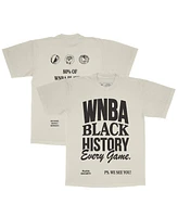 Playa Society Men's and Women's Cream Wnba Black History Month Every Game Premium T-Shirt