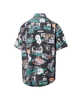 Reyn Spooner Men's Black Las Vegas Raiders Scenic Button-Down Shirt
