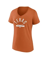 Fanatics Women's Texas Orange Longhorns Iconic Game Used V-Neck T-Shirt