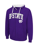 Colosseum Men's Purple Kansas State Wildcats Big Tall Full-Zip Hoodie