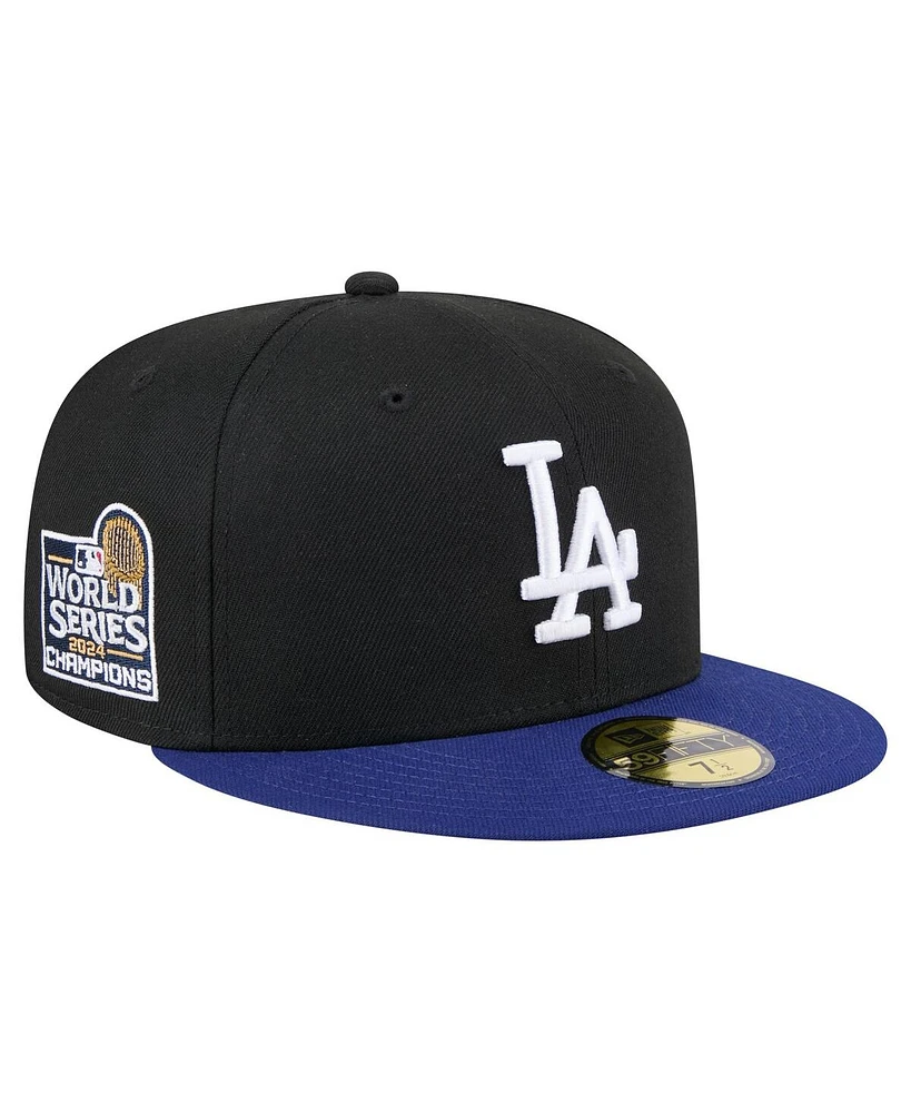 New Era Men's Black Los Angeles Dodgers 2024 World Series Champions 59FIFTY Fitted Hat