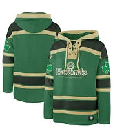 '47 Brand Kelly Green Chicago Blackhawks St. Patrick's Day McLucky Superior Lacer Pullover Hoodie