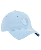 New Era Women's Light Blue Dallas Mavericks Colorpack 9TWENTY Adjustable Hat