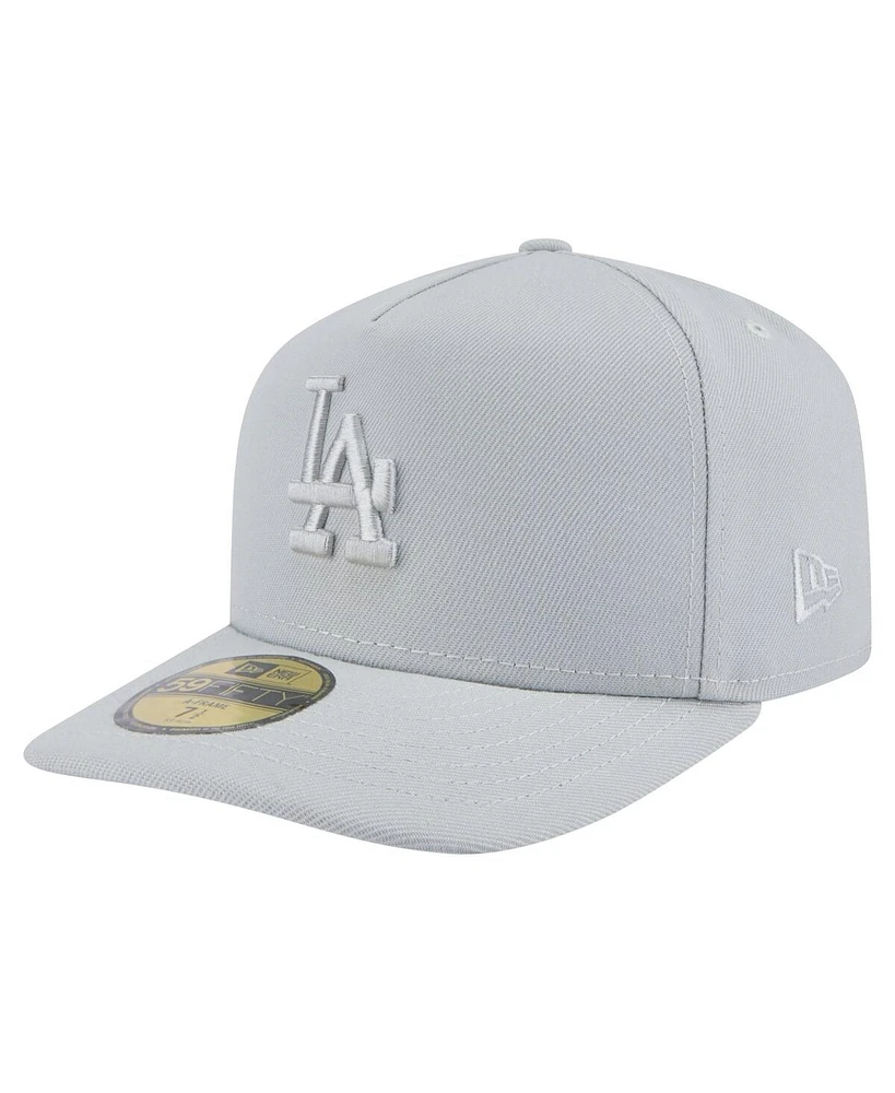 New Era Men's Gray Los Angeles Dodgers Colorpack 59FIFTY Fitted Hat