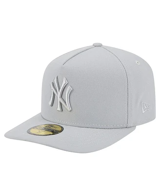 New Era Men's Gray York Yankees Colorpack 59FIFTY Fitted Hat