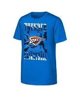 Outerstuff Big Boys and Girls Blue Oklahoma City Thunder Garage Hero T-Shirt