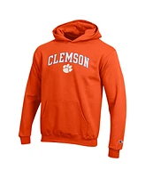 Champion Big Boys and Girls Orange Clemson Tigers Campus Pullover Hoodie