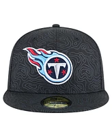 New Era Men's Black Tennessee Titans Geo 59FIFTY Fitted Hat