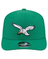 New Era Men's Kelly Green Philadelphia Eagles 9SEVENTY Stretch-Snap Hat