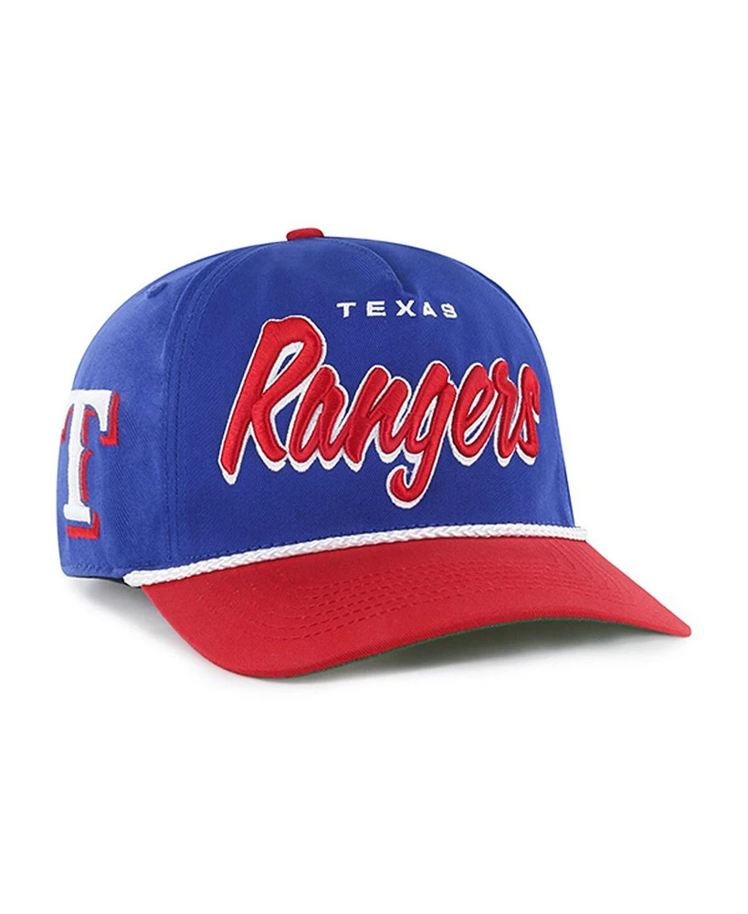 '47 Brand Men's Royal Texas Rangers Drop Shadow Rope Hitch Adjustable Hat