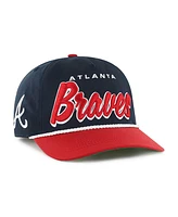 '47 Brand Men's Navy Atlanta Braves Drop Shadow Rope Hitch Adjustable Hat