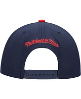 Mitchell & Ness Men's Navy/Red Ole Miss Rebels 2-Tone 2.0 Snapback Hat