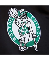Mitchell & Ness Men's Black Boston Celtics Hardwood Classics Blackout Collection Satin Full-Zip Jacket