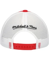 Mitchell & Ness Big Boys and Girls Scarlet San Francisco 49ers Stripe Trucker Adjustable Hat