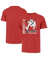 '47 Brand Men's Red Georgia Bulldogs Side Arm Franklin T-Shirt