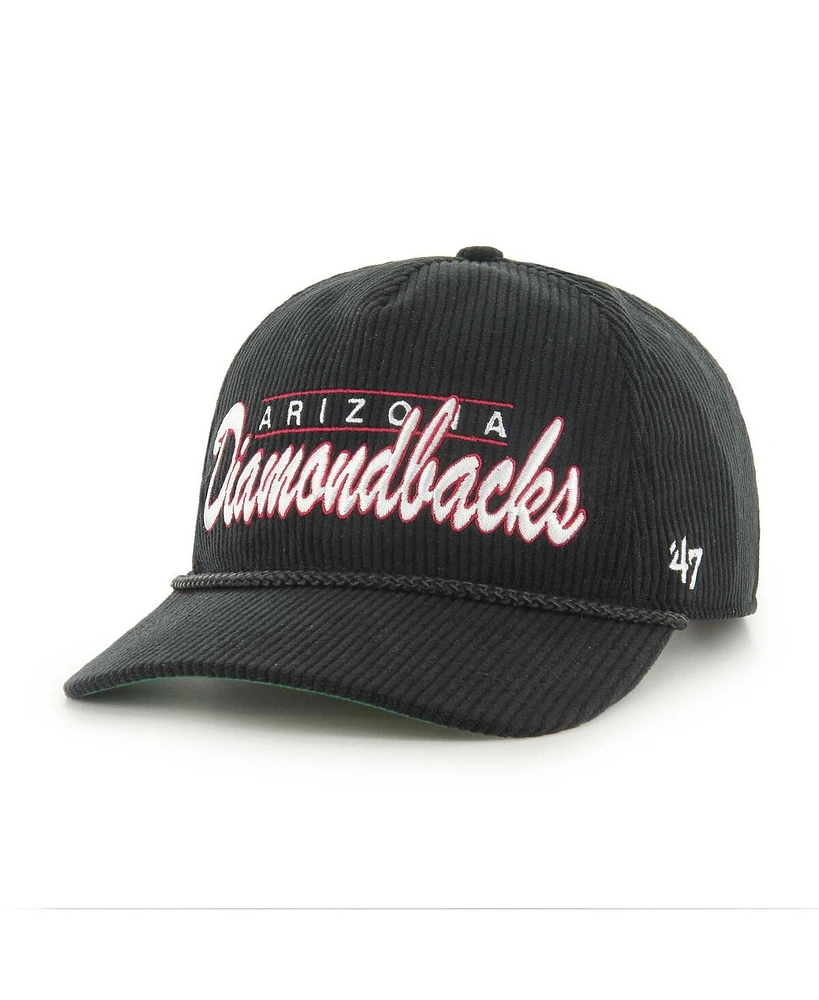 '47 Brand Men's Black Arizona Diamondbacks Corduroy Hitch Adjustable Hat
