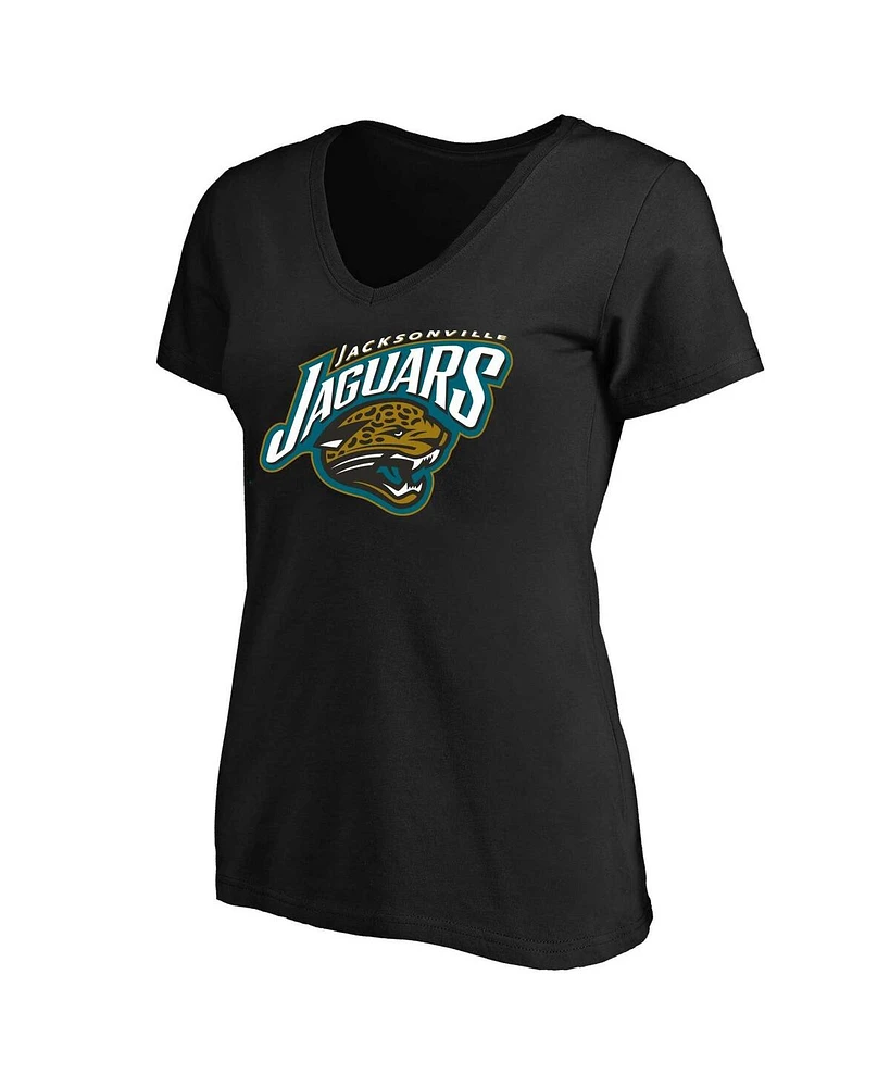 Mitchell & Ness Women's Black Jacksonville Jaguars Plus Classic Logo T-Shirt