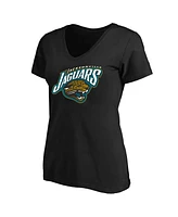 Mitchell & Ness Women's Black Jacksonville Jaguars Plus Classic Logo T-Shirt