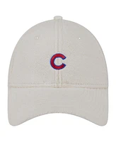 New Era Women's White Chicago Cubs Chrome Cozy 9FORTY Adjustable Hat