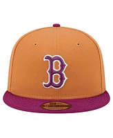 New Era Men's Brown/Purple Boston Red Sox Color Pack Two-Tone 9FIFTY Snapback Hat