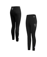 Pro Standard Women's Black Milwaukee Bucks Paint the City Jersey Leggings