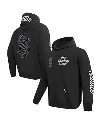 Pro Standard Men's Black Seattle Kraken Paint the City Pullover Hoodie