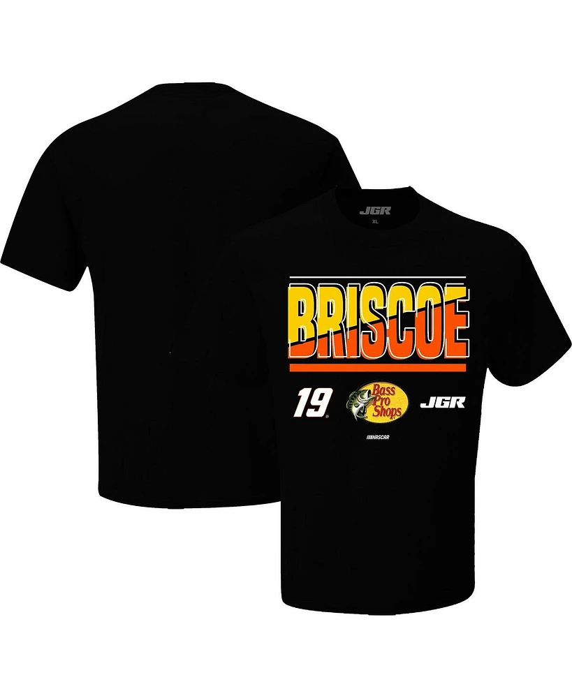 Joe Gibbs Racing Team Collection Men's Black Chase Briscoe Bass Pro Shops Name Number T-Shirt