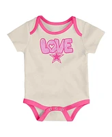 Outerstuff Girls Baby Boys and 2 Piece White Dallas Cowboys All The Love Bodysuit Pants Set