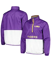 G-iii Sports by Carl Banks Men's Purple Lsu Tigers Cornerman Half-Zip Top