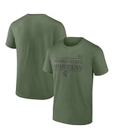 Fanatics Men's Olive Michigan State Spartans Oht Military Appreciation Stencil T-Shirt