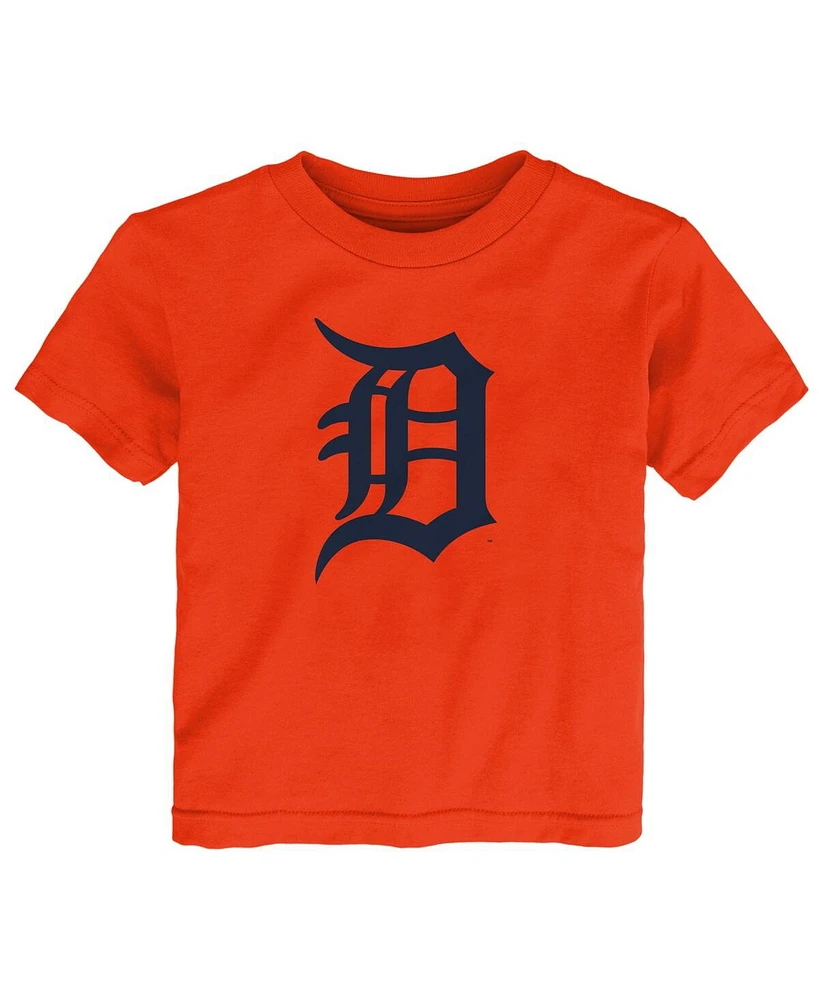 Outerstuff Toddler Orange Detroit Tigers Primary Logo T-Shirt