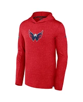 Fanatics Men's Red Washington Capitals Authentic Pro Pullover Hoodie