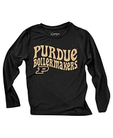 Wes & Willy Baby Boys and Girls Purdue Boilermakers Long Sleeve Top Striped Leggings Set