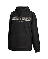 Fisll Men's Black Howard Bison Puff Print Sliced Pullover Hoodie